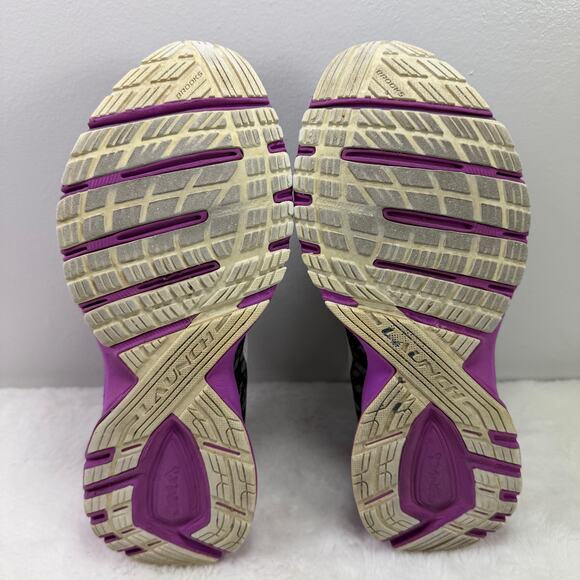 Brooks Launch 5 Women’s Running Shoes – Black/Purple Mesh – US 7.5B - Picture 11 of 11